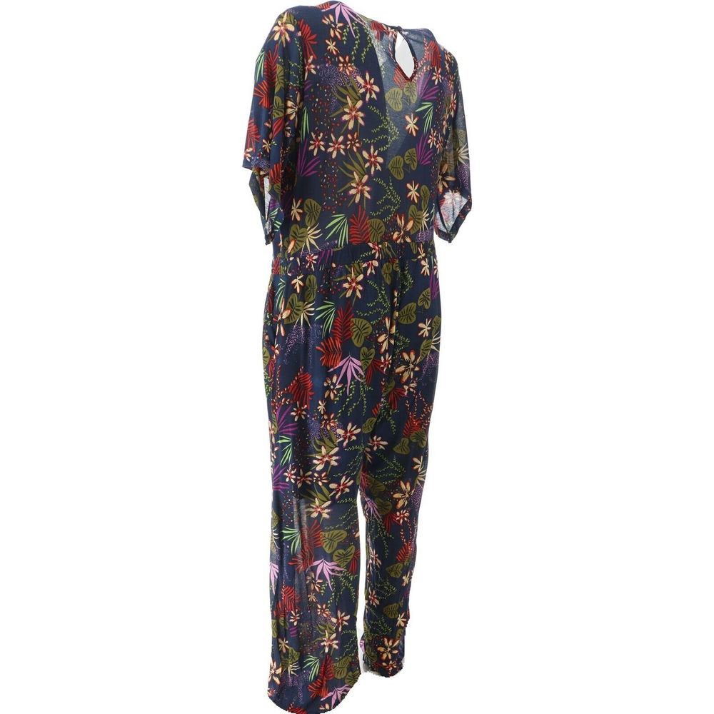 Curations Printed Knit Jumpsuit Navy Multi 6992530 - Picture 4 of 8
